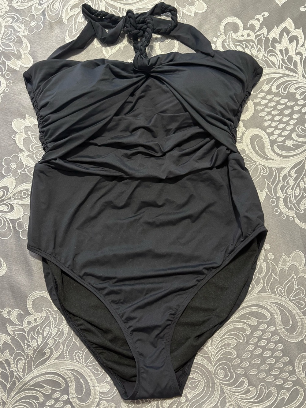Lauren Ralph Lauren women's twisted halter style one piece 20301117 Size 16
